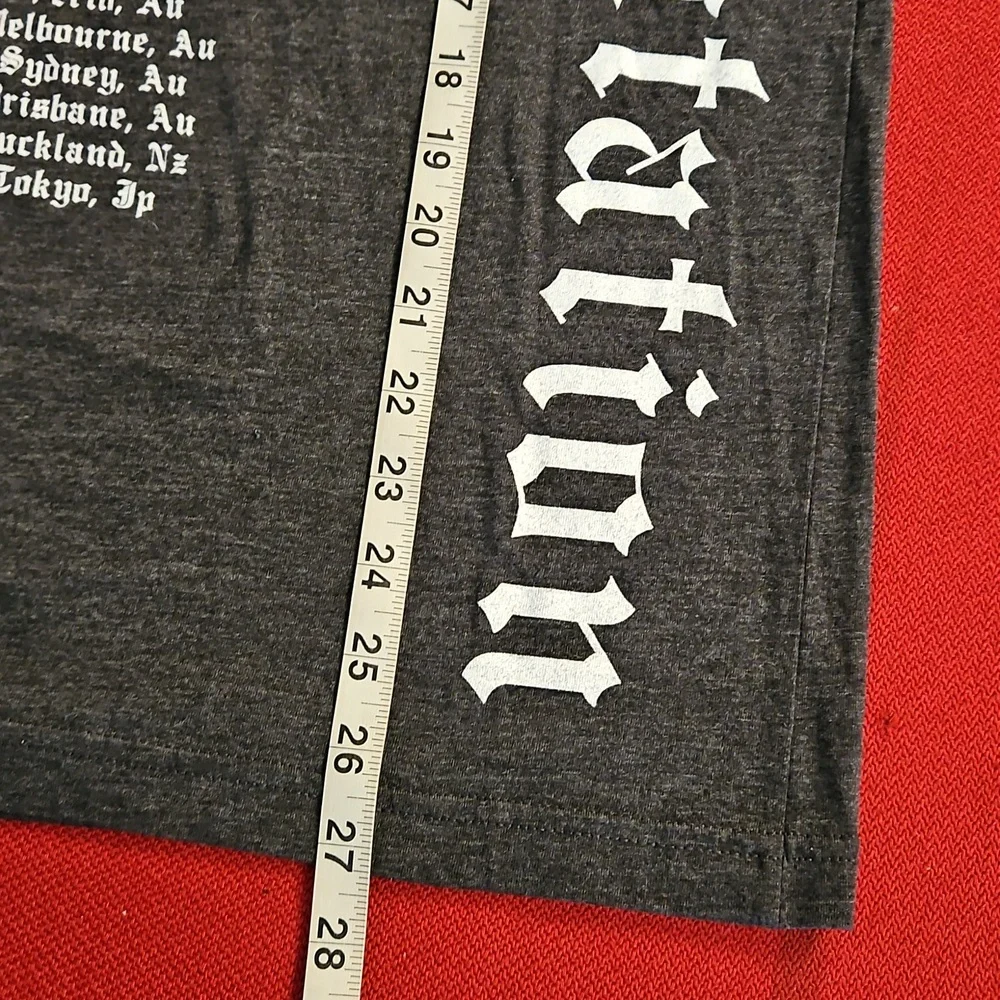 Taylor Swift  gray short sleeve graphic concert tee Med. REPUTATION tour dates - Picture 6 of 9